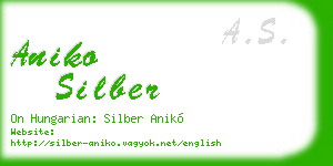 aniko silber business card